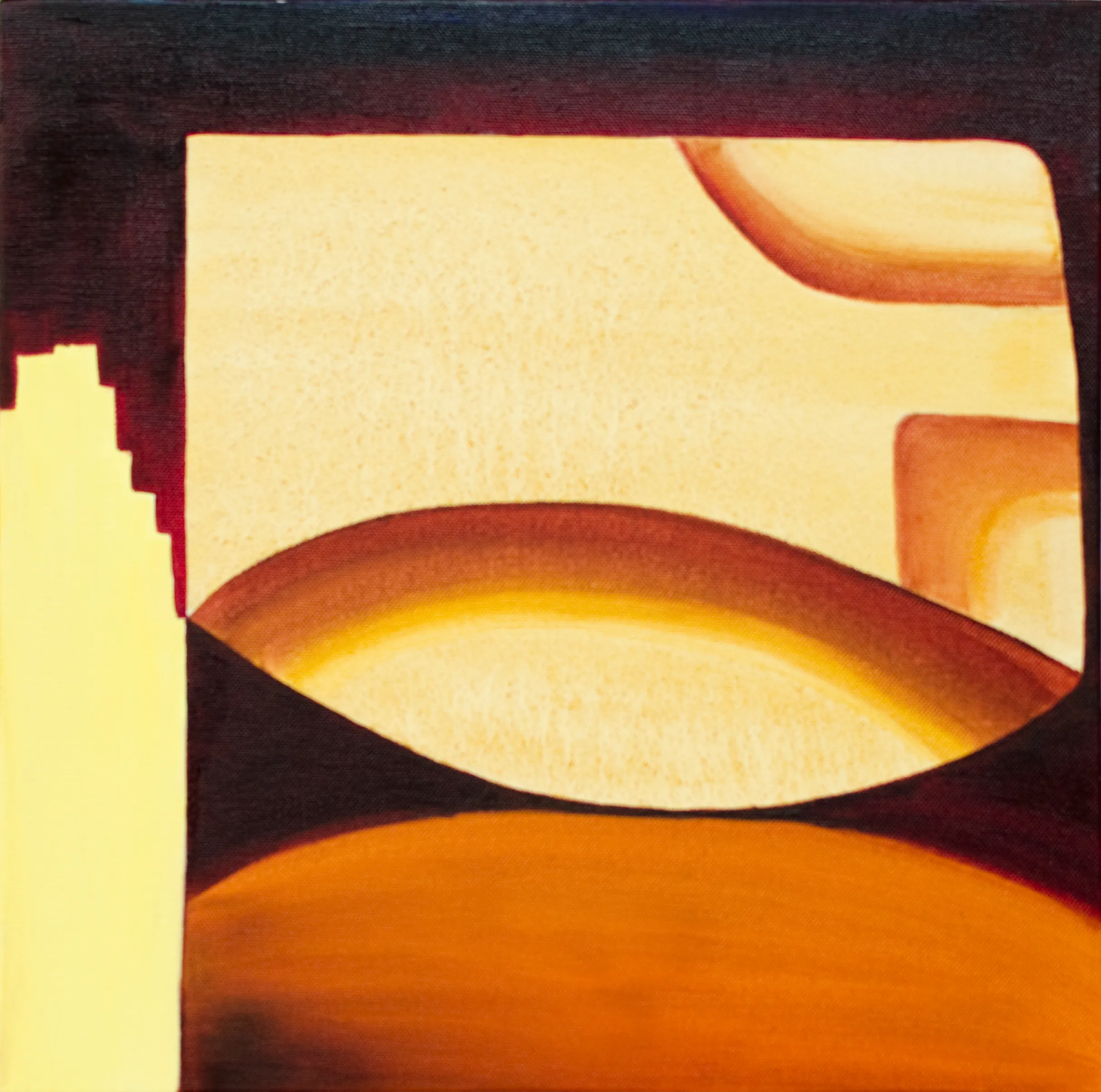 Reflection 03. Oil on canvas, 40x40x3 cm