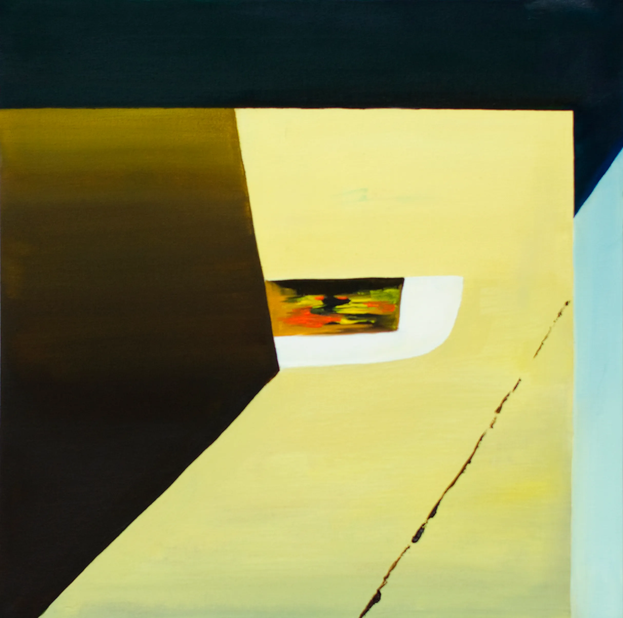 Reflection 02. Oil on canvas, 40x40x3 cm