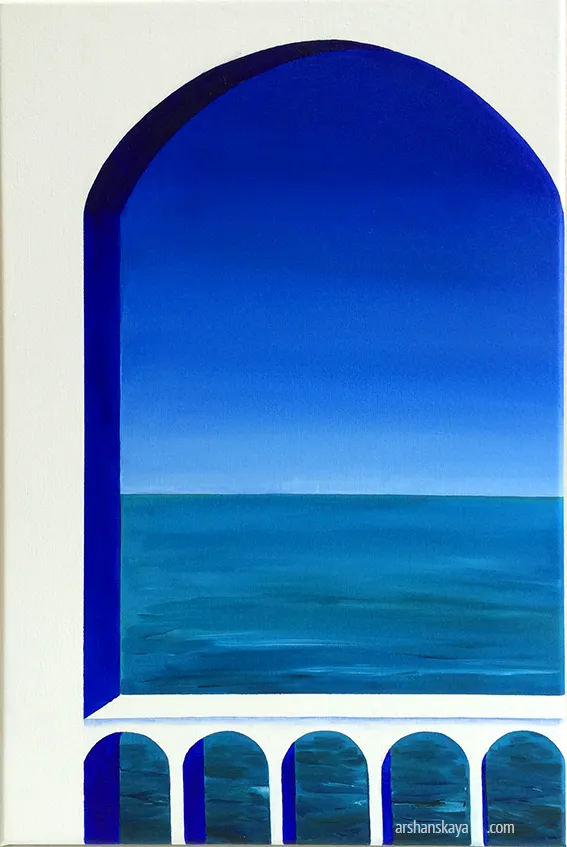 Blue Infinity. Oil on linen, 60x40 cm