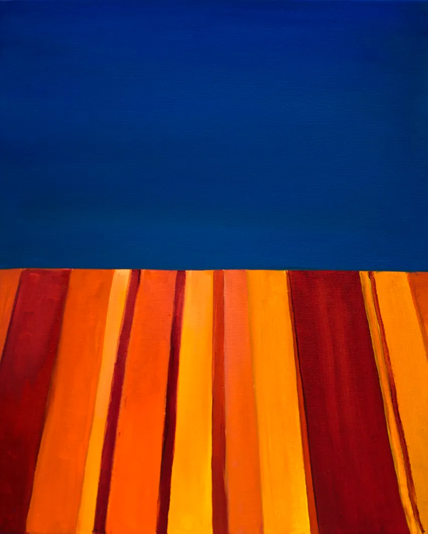 Blue-orange. Oil on canvas. 30×24 cm