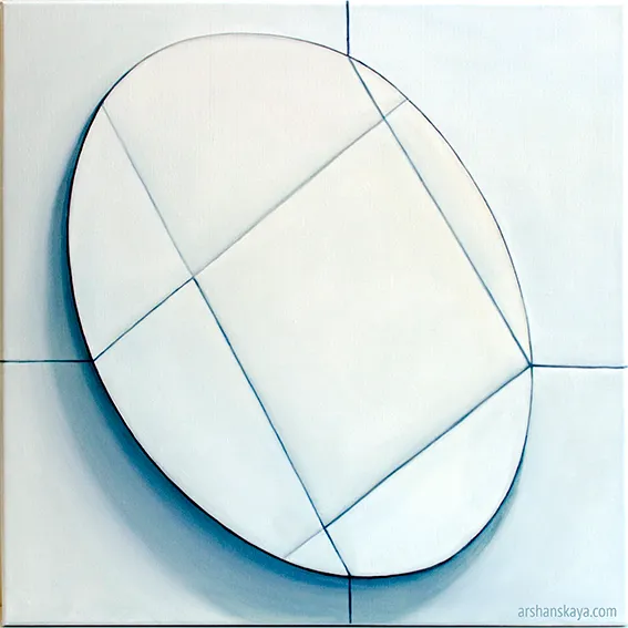 Light Shift. Oil on linen, 60x60 cm