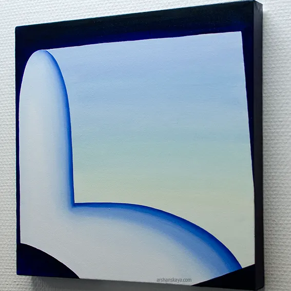 Reflection 15. Oil on canvas. 40×40x3 cm