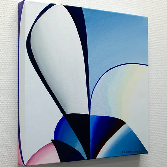Reflection 16. Oil on canvas. 40×40x3 cm