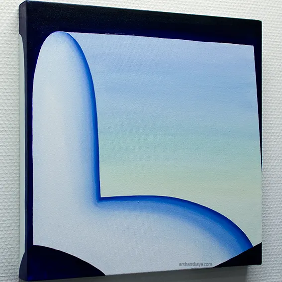 Reflection 15. Oil on canvas. 40×40x3 cm
