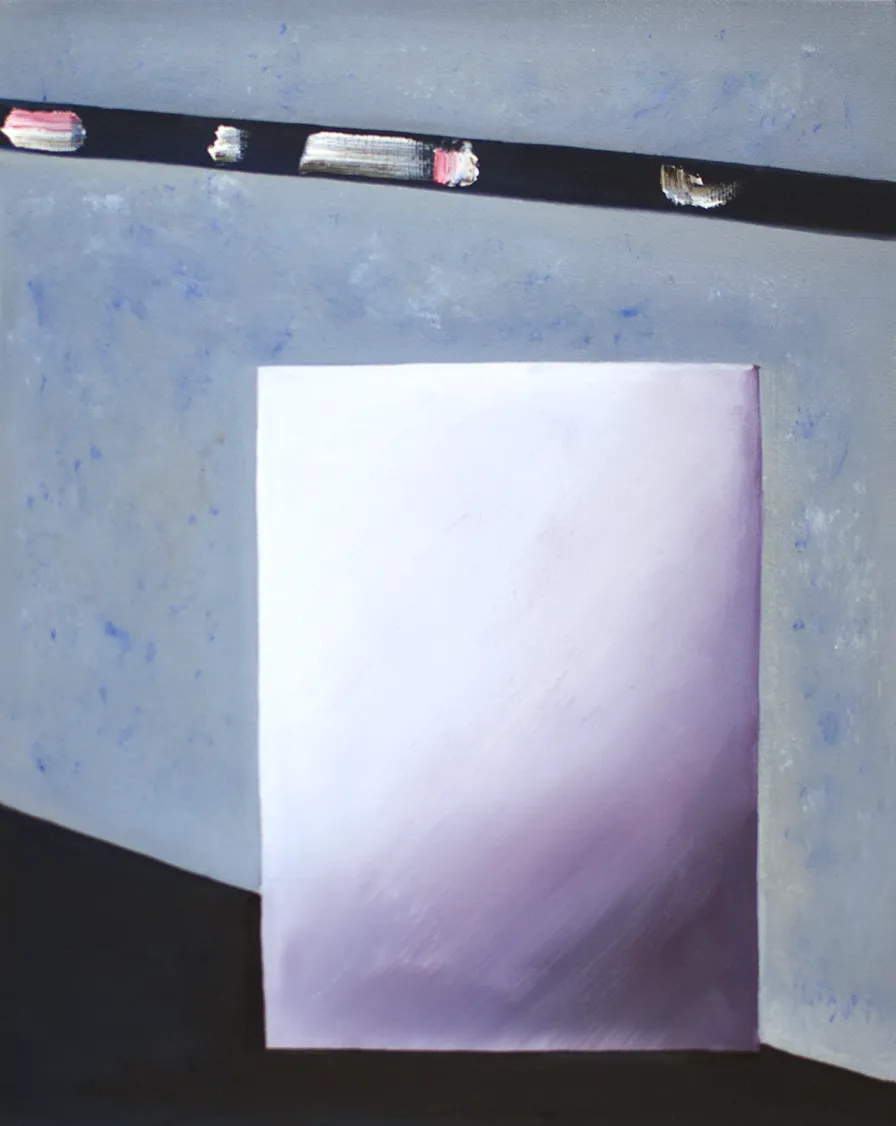 Grey surfaces. Oil on canvas. 30×24 cm