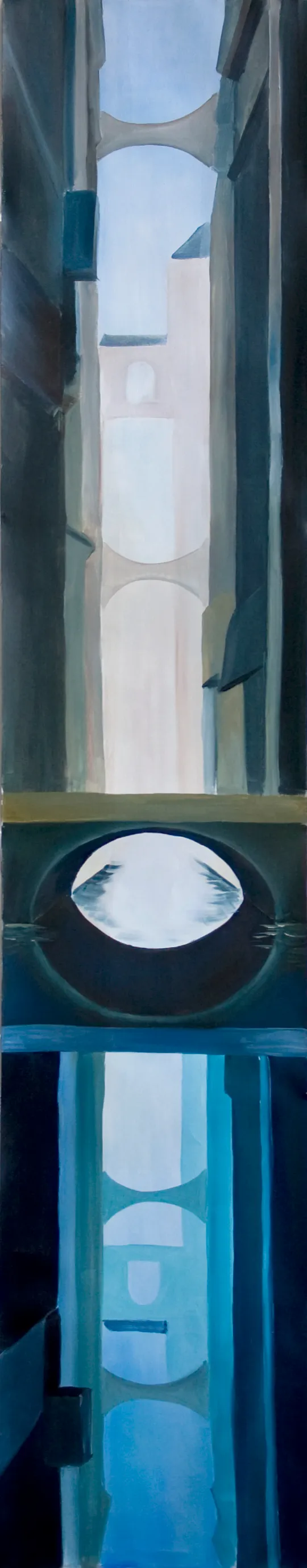 Opening. Oil on canvas, 210x35 cm