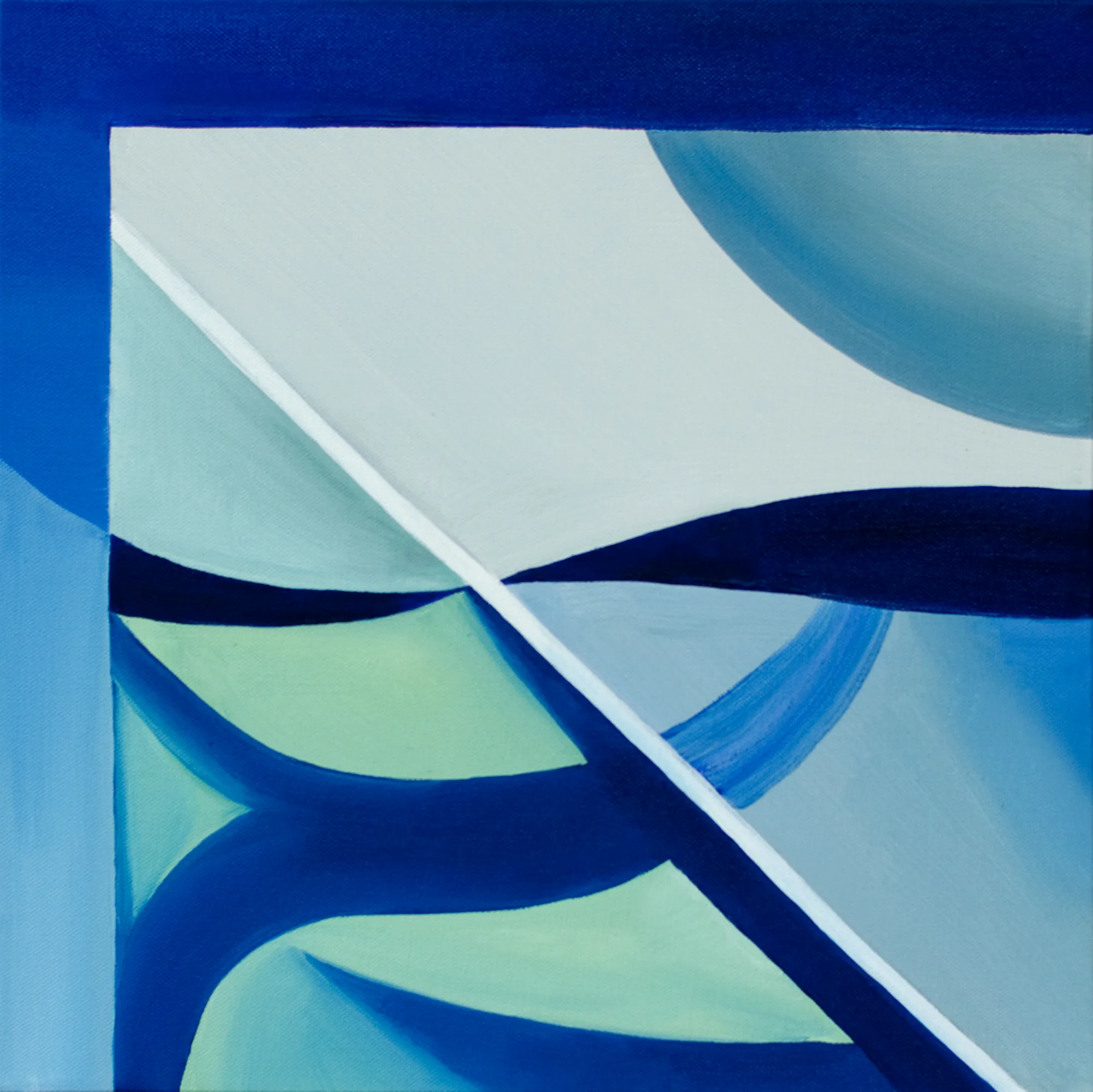 Reflection 04. Oil on canvas, 40x40x3 cm
