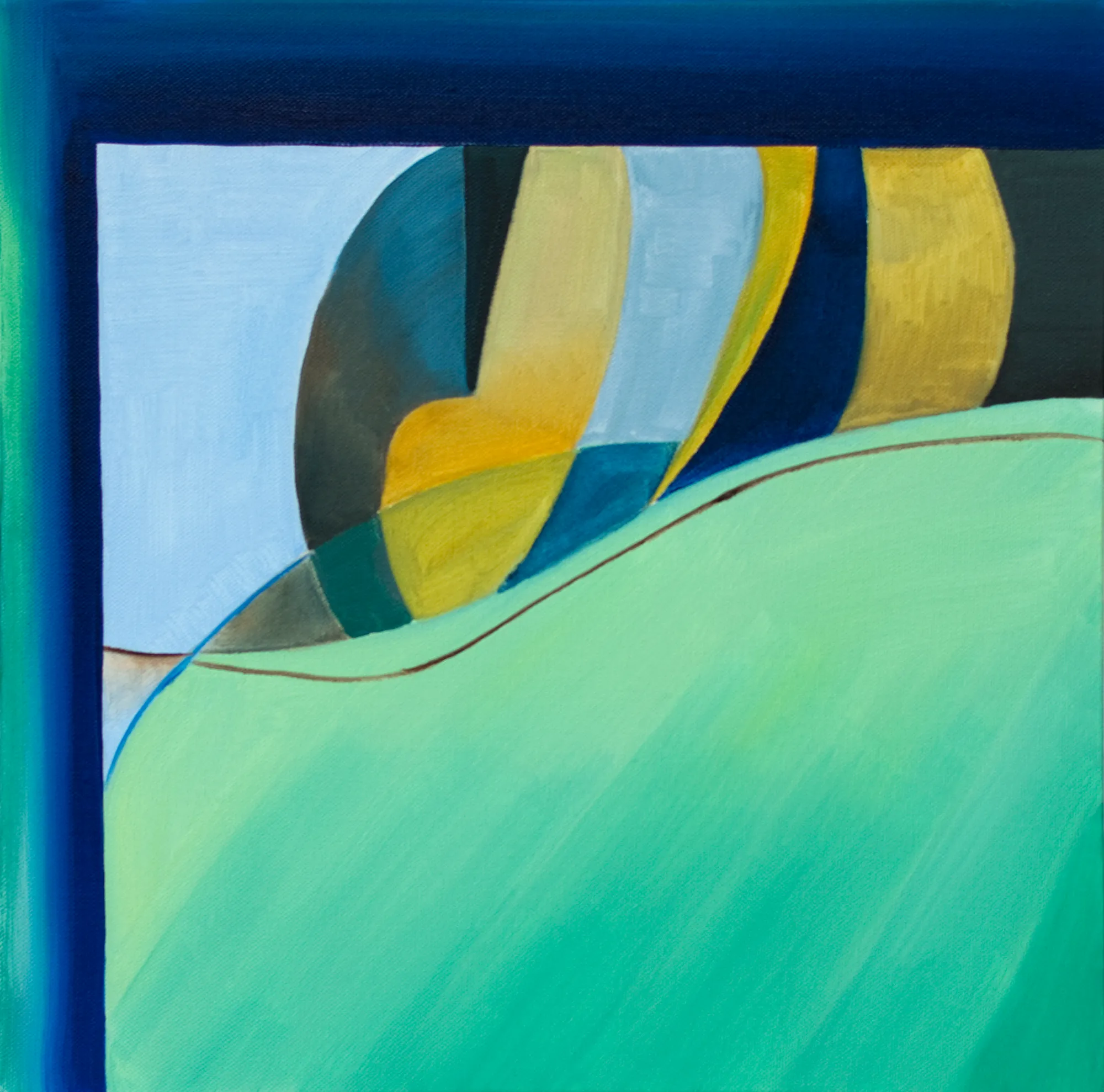 Reflection 05. Oil on canvas, 40x40x3 cm