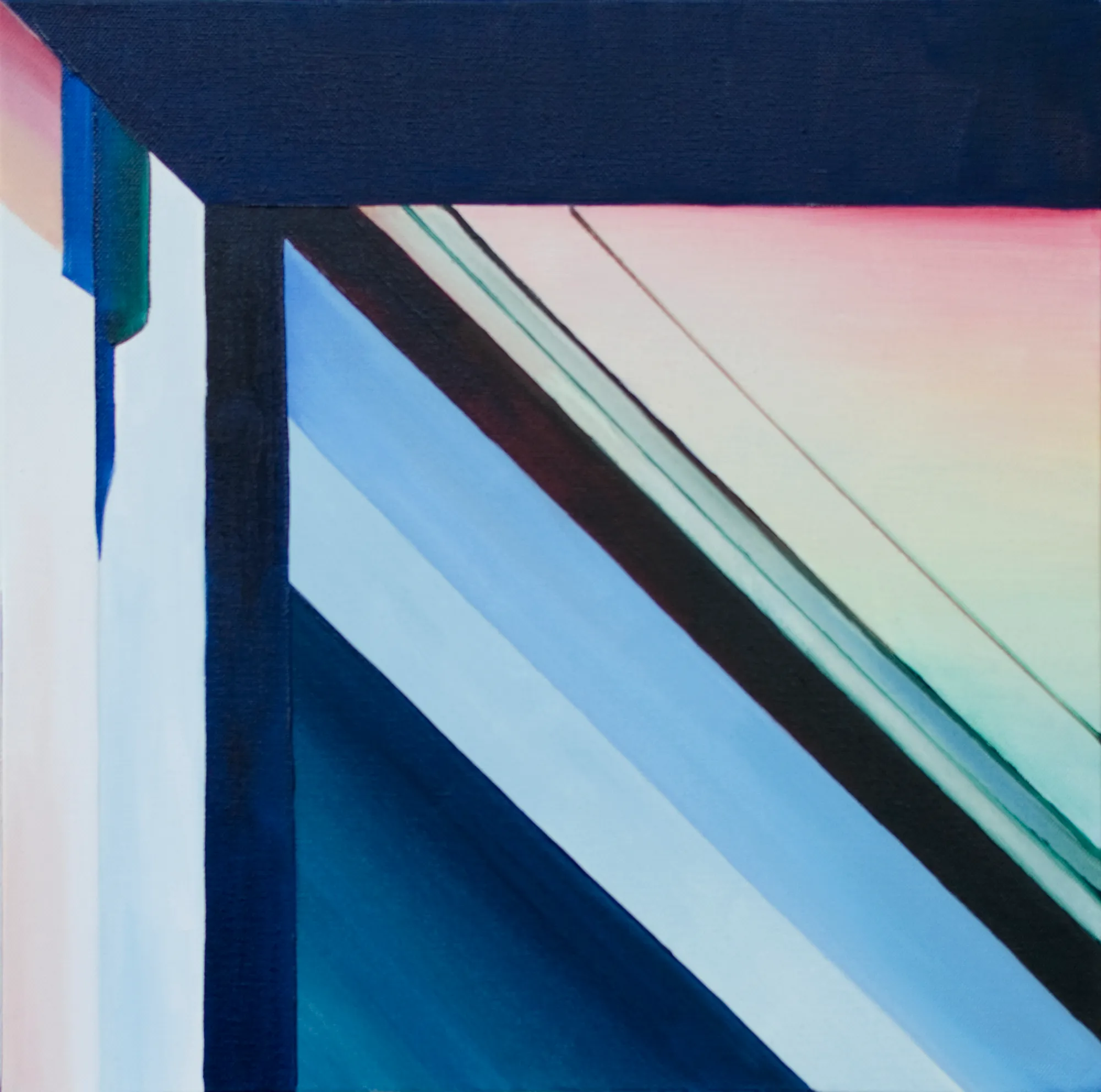 Reflection 08. Oil on canvas, 40x40x3 cm