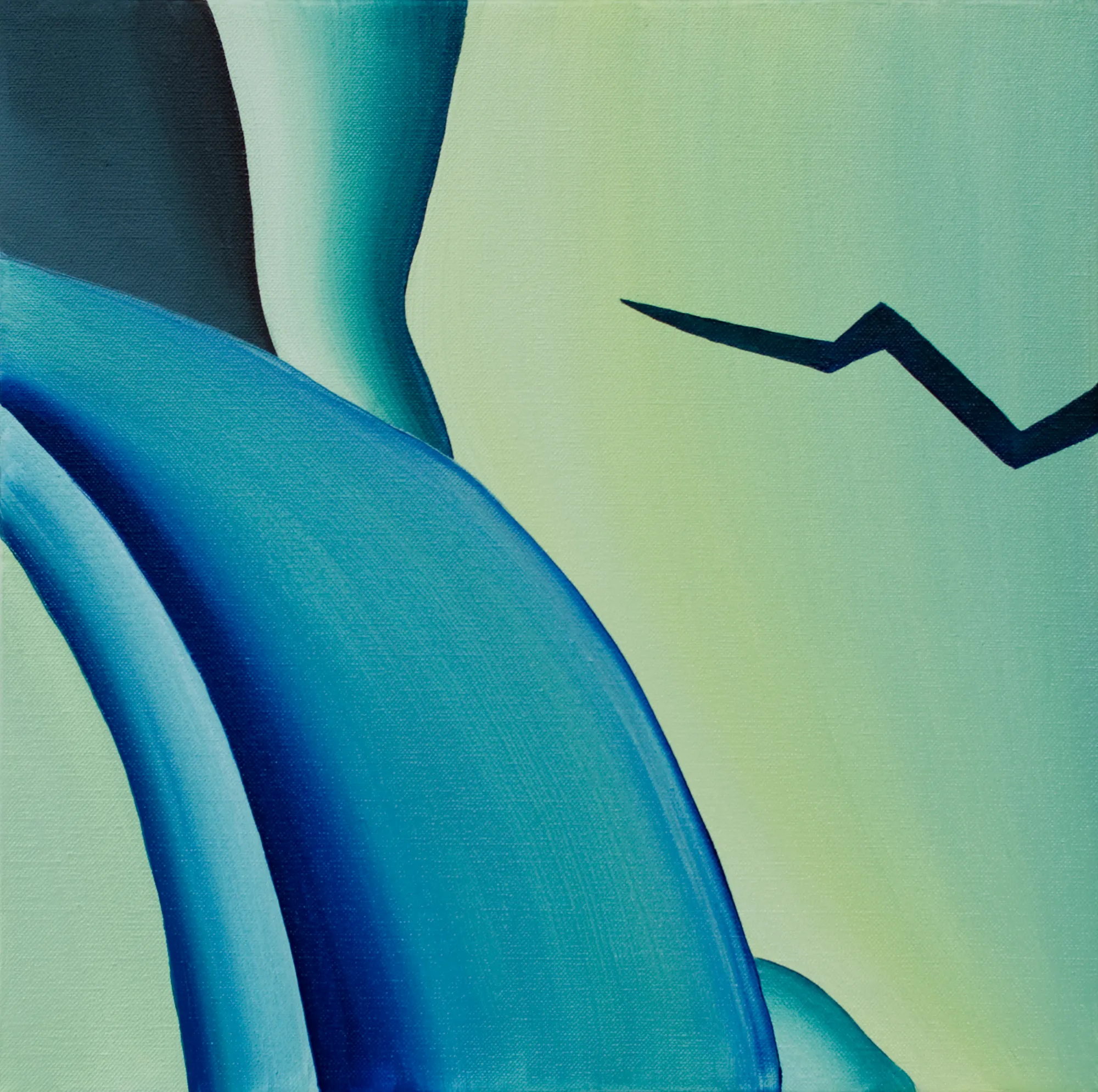Reflection 11. Oil on canvas,40x40x3 cm