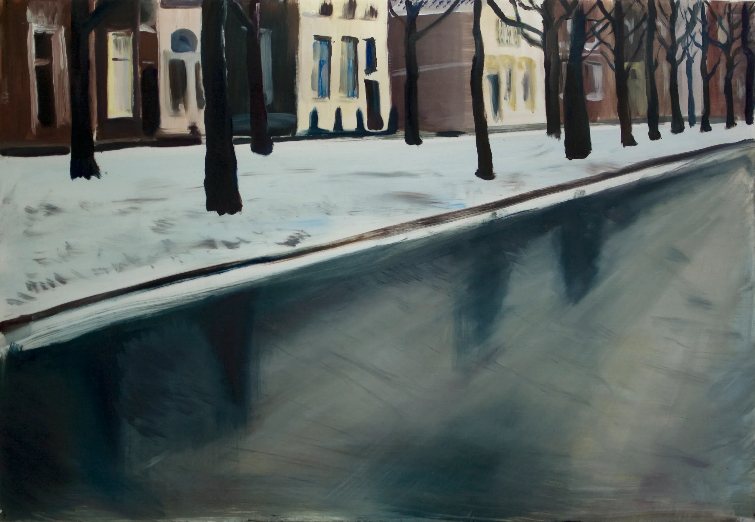 Leiden. Oil on paper, 70x100 cm