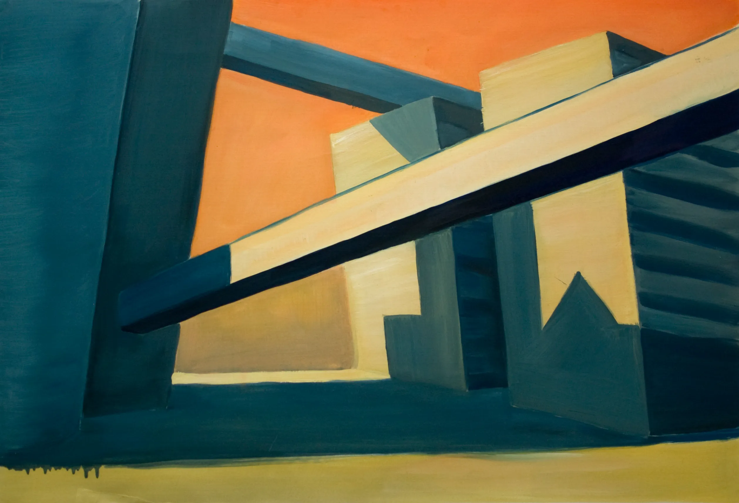Urban. Oil on paper, 70x100 cm